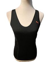 Puma Sport Lifestyle Exercise Top w/ Built in Bra Black Size Medium-EUC