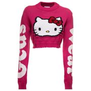 GCDS Fuchsia Hello Kitty Crop Top Sweater size S