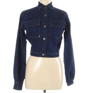 PrettyLittleThing Denim Cropped Jacket 