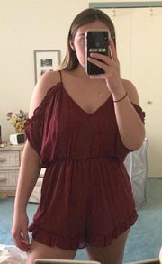 Maroon Romper