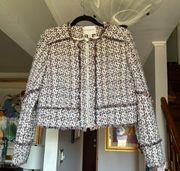 Carolina Belle Tweed Cropped Jacket Sz L