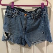 J. Crew Distressed Denim Shorts