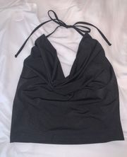 Forever 21 Black Cowl Neck Top