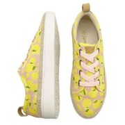 Spenco Malibu Lace Summer Platform Sneaker Bokeh Blush & Yellow Women’s Size 10