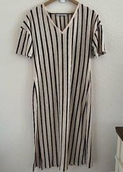 ZARA Trafaluc Striped Neutral Boho Dress
Lightweight Small