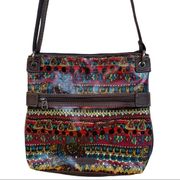 SAKROOTS Crossbody Bag Multicolored Boho Coated Canvas look Artsy Polyurethane