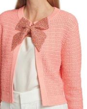 Alice & Olivia‎ Akira Bow-Embellished Cardigan