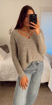 Cross Front Sweater