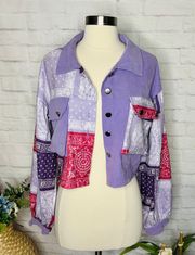 NEW Cord Mix Print Jacket