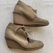 Jcrew wedge booties size 6