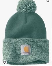 NWT Carhartt Women's Lookout Hat Colorblock Beanie Slate Green