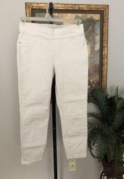 Simply Vera Wang Skinny Ankle Jeans Women’s 6 Crop Denim Stretch White Straight