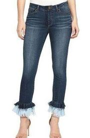 WILLIAM RAST Skinny fit tiered ruffle hem jeans