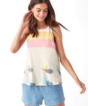 NWT Splendid X Gray Malin Pastel Beach Tank, Multi