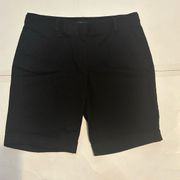 Black Ann Taylor High Rise Above the Knee Shorts Womens 10