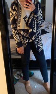 Aztec Patterned Cardigan 