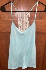 Rue 21 Tank light blue lace cami