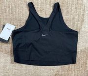 NEW NIKE BLACK YOGA SPORTS BRA SZ MEDIUM M