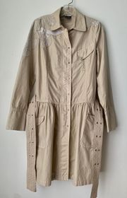 Vintage  100% Cotton Trench / Beige Size M