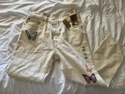 501 Butterfly High Waisted Jeans