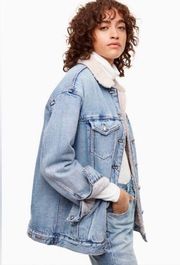 Wilfred Free Harnett Sherpa Lined Denim Jacket