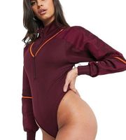 IVY PARK X Adidas Womens Dead Stock Sold Out Drop 1 Track Bodysuit Size L Maroon