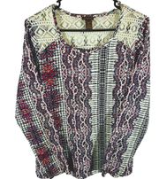 Women’s Boho Hippie Style top  Sz Medium