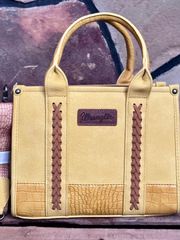 Whipstitch Patchwork Crossbody Crocodile Conceal Carry Tote