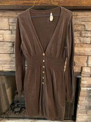 Chelsea & Violet Cardigan Brown Sweater