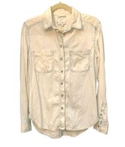 LOU & GREY FADED DENIM BUTTON DOWN