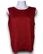 Grace elements red sweater vest women’s size large