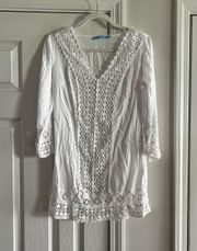 Crochet White Swim Coverup