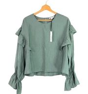 Prologue - Peasant Blouse in Green Wizard Color