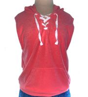 Terry Cloth Sleeveless Hoodie