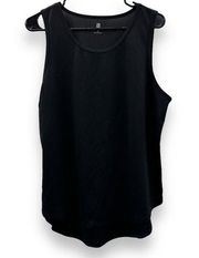 Ideology Black Sleeveless Scoop Neck Pullover Activewear Tank Top Size XL