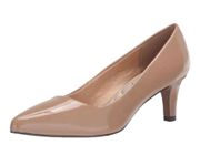 Easy Street Heels Pointe Dress Pump, Nude Patent, US 8 M New In Box