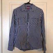 {Merona} Gingham button up