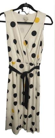 Cato Est 1946 Womens Size Sm White Dress Sleeveless Polka Dot