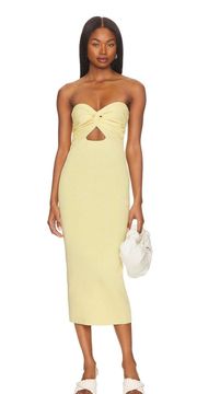 SNDYS Maia Dress In Lemon Yellow