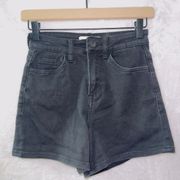 Vervet Black Wash Denim High Waisted Mom Jean size XS