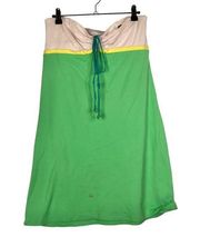Lacoste Vintage Y2K Pink & Green Halter Mini Dress 40 / M