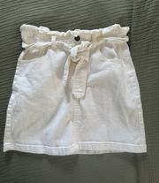 White Denim Skirt 