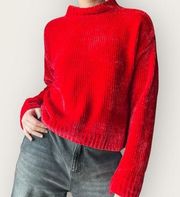 Sanctuary Pullover Sweater Red Size M super soft