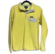 Patagonia  Lightweight Synchilla Snap-T Fleece Pullover Yellow Women’s Medium