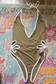 One Piece Swimsuit Cut Out Bodysuit