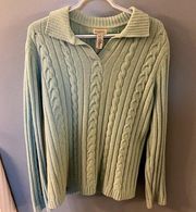 Vintage  Womens Mint Green Sweater - Size M