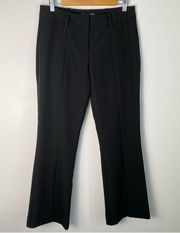 Adrianna Papell Black Split Leg Seam Detail Black Pants Sz 8 NWT Cropped