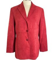 VINTAGE JONES WEAR FAUX SUEDE BLAZER