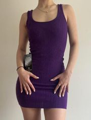 Y2K Purple Bodycon Dress  NWT