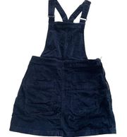 Cooperative Dress Womens X Small Blue Corduroy Overalls Mini Pocket Front Cotton